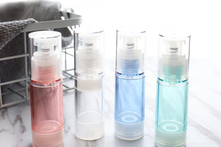Simple solid color vacuum lotion bottle (1)