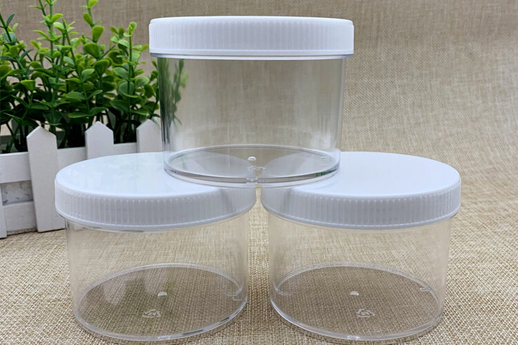 Net red transparent wide mouth jar (2)