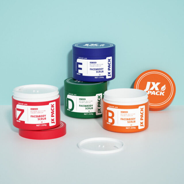 Bulk body lotion cosmetic jar packaging supply