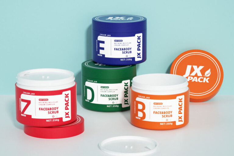 Bulk body lotion cosmetic jar packaging supply