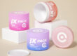 Bulk body lotion cosmetic jar packaging supply