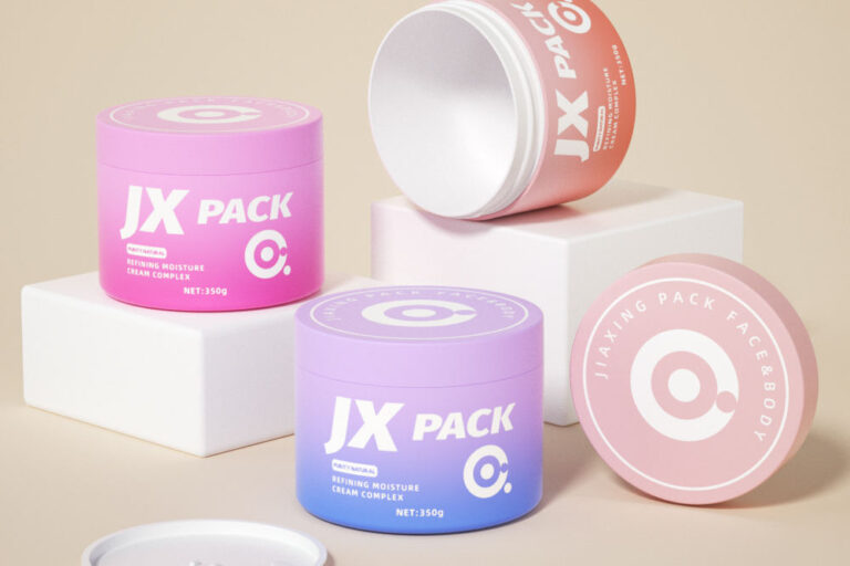 Bulk body lotion cosmetic jar packaging supply