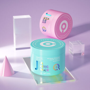 Bulk body lotion cosmetic jar packaging supply