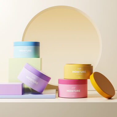 Bulk colorful skincare cosmetic jar packaging