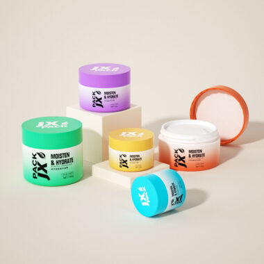 Bulk colorful skincare cosmetic jar packaging