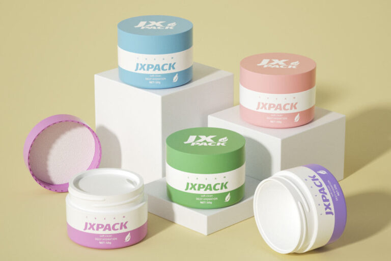 Bulk colorful skincare cosmetic jar packaging