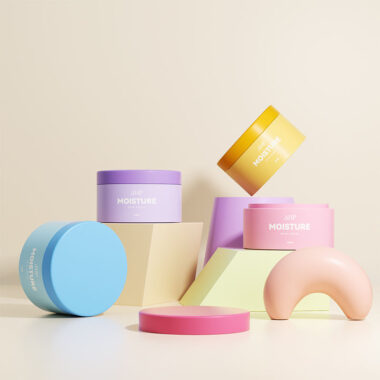 Bulk colorful skincare cosmetic jar packaging