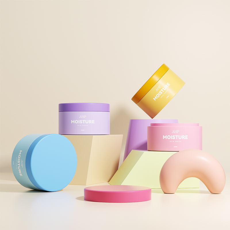 Bulk colorful skincare cosmetic jar packaging