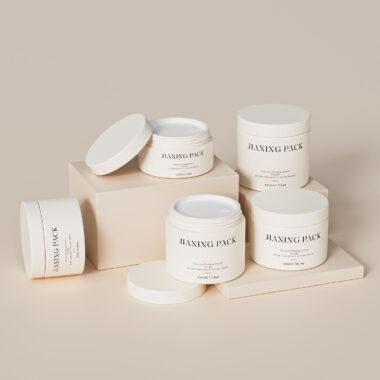 Luxury colorful plastic cosmetic jar with logo manufacturer
