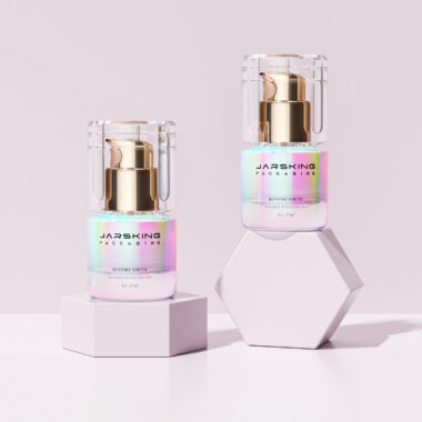 Custom luxury empty cosmetic pump bottle for skincare