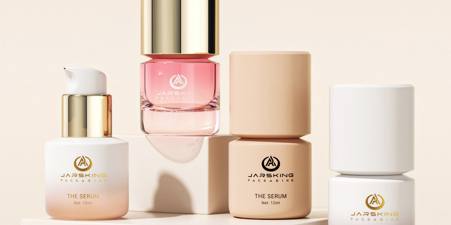 Custom luxury empty cosmetic pump bottle for skincare