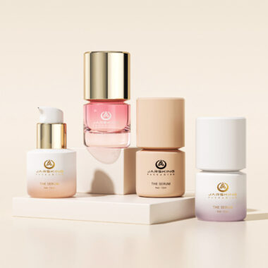 Custom luxury empty cosmetic pump bottle for skincare