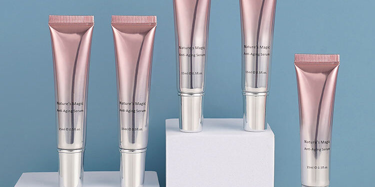 Custom nozzle cosmetic tube packaging for skincare