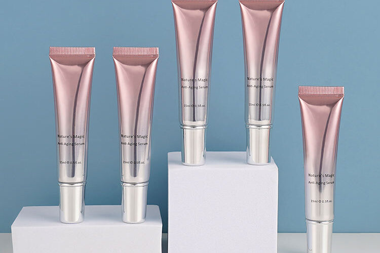 Custom nozzle cosmetic tube packaging for skincare