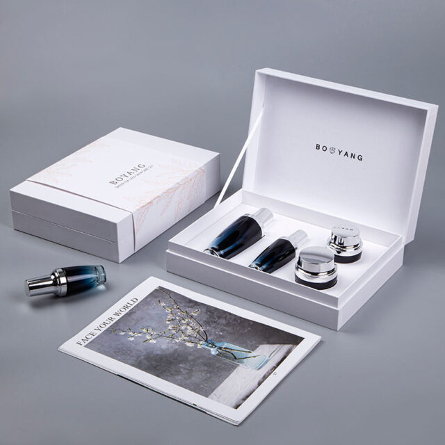 New eco luxury skincare cosmetic packaging box