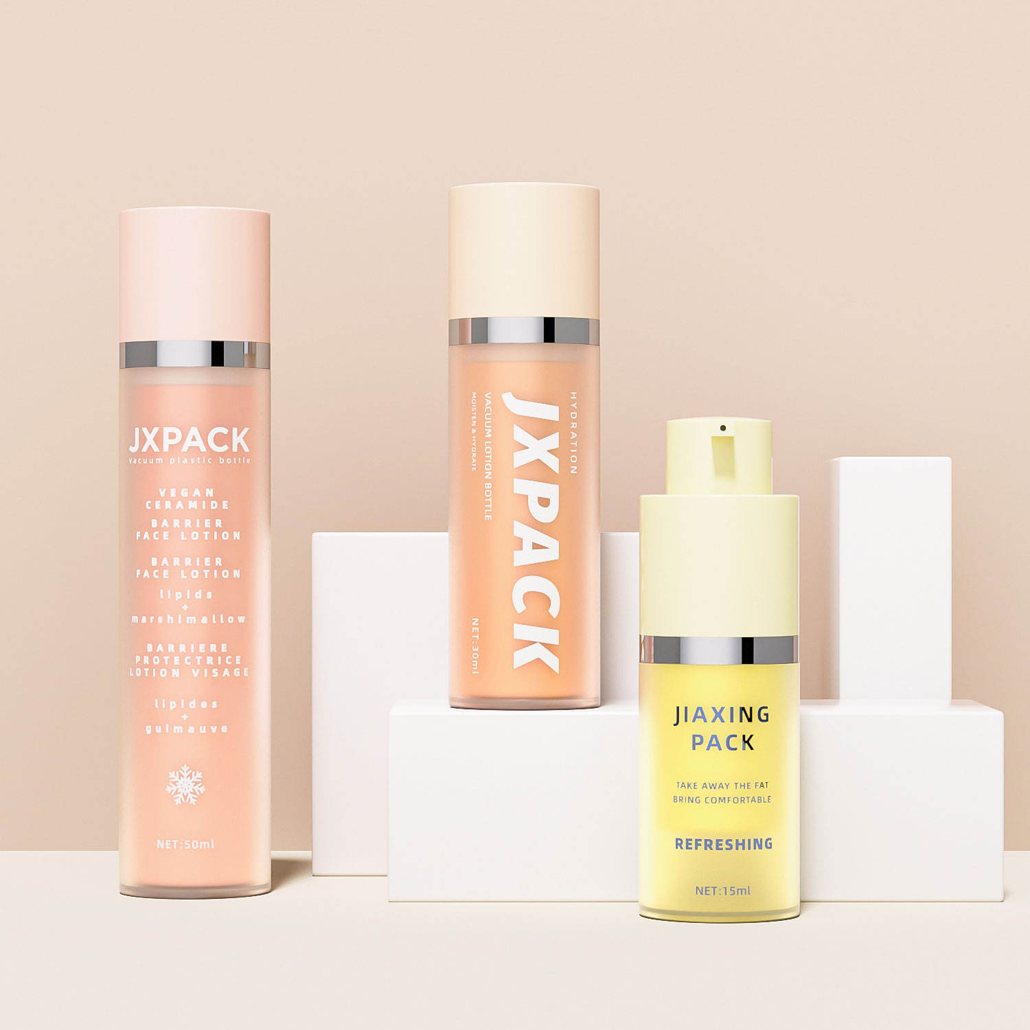 Refillable recyclable plastic airless packaging supplier