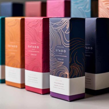 Luxury cosmetic packaging box for skincare and makeup