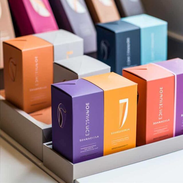 Luxury cosmetic packaging box for skincare and makeup