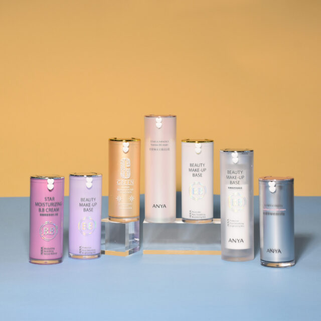 Luxury acrylic skincare airless packaging factory container