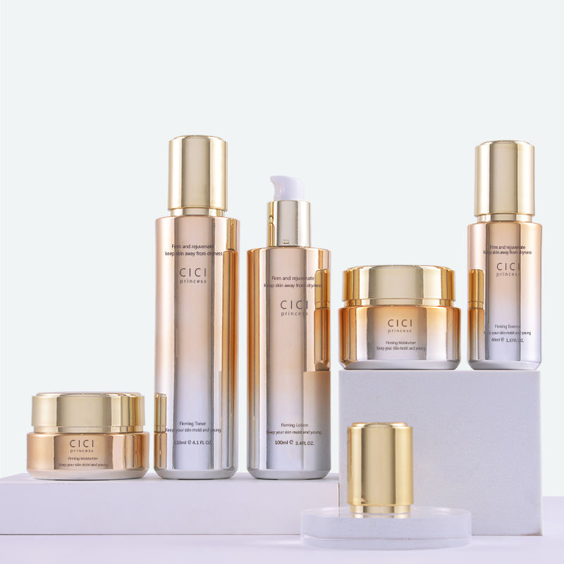 New design luxury glass skincare cosmetic bottle factory