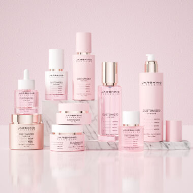 New design luxury glass skincare cosmetic bottle factory
