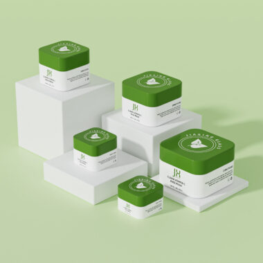 Custom luxury square cosmetic jar for moisturizing cream