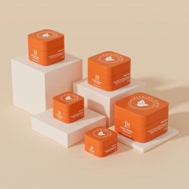 Custom luxury square cosmetic jar for moisturizing cream