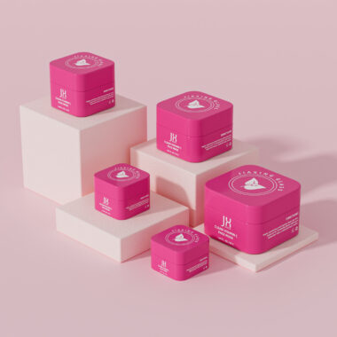 Custom luxury square cosmetic jar for moisturizing cream