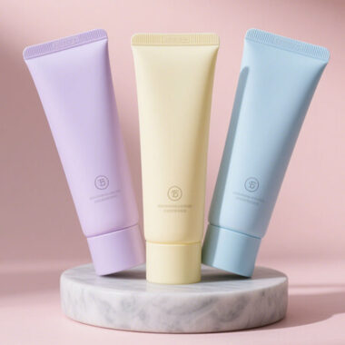 Custom squeeze cosmetic tube packaging for skincare