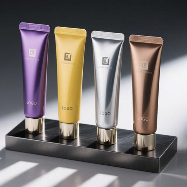 Custom squeeze cosmetic tube packaging for skincare