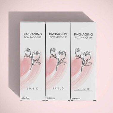 Luxury cosmetic packaging box with custom logo