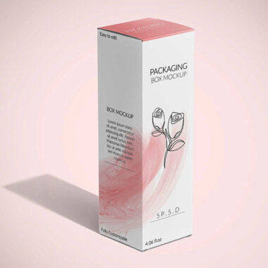 Luxury cosmetic packaging box with custom logo