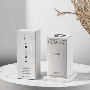 Luxury cosmetic packaging box with custom logo