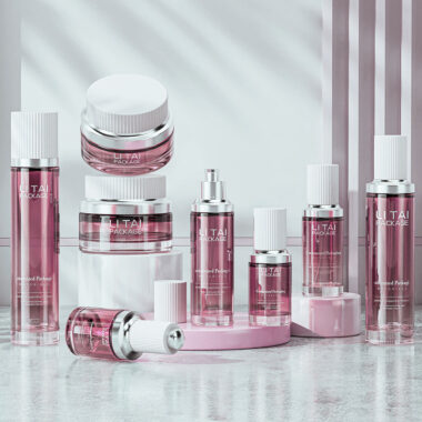 ulk skincare lotion and serum empty cosmetic bottle packaging