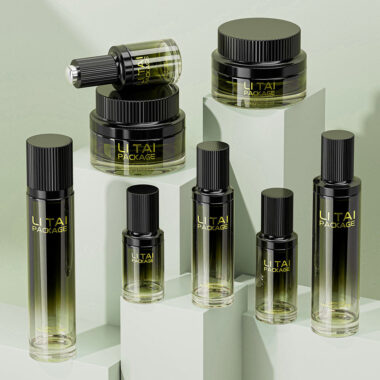 ulk skincare lotion and serum empty cosmetic bottle packaging