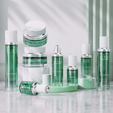 ulk skincare lotion and serum empty cosmetic bottle packaging