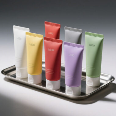 Cosmetic tube packaging for foam cleanser and hand cream