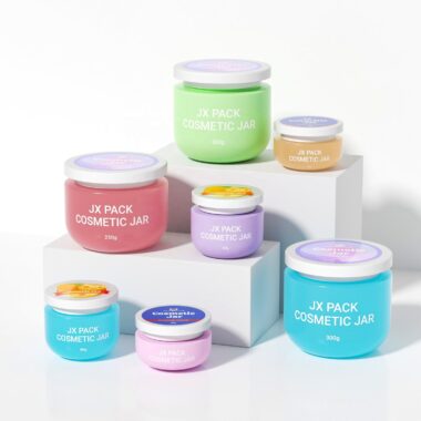 Luxury wide-mouth round plastic cosmetic jar factory