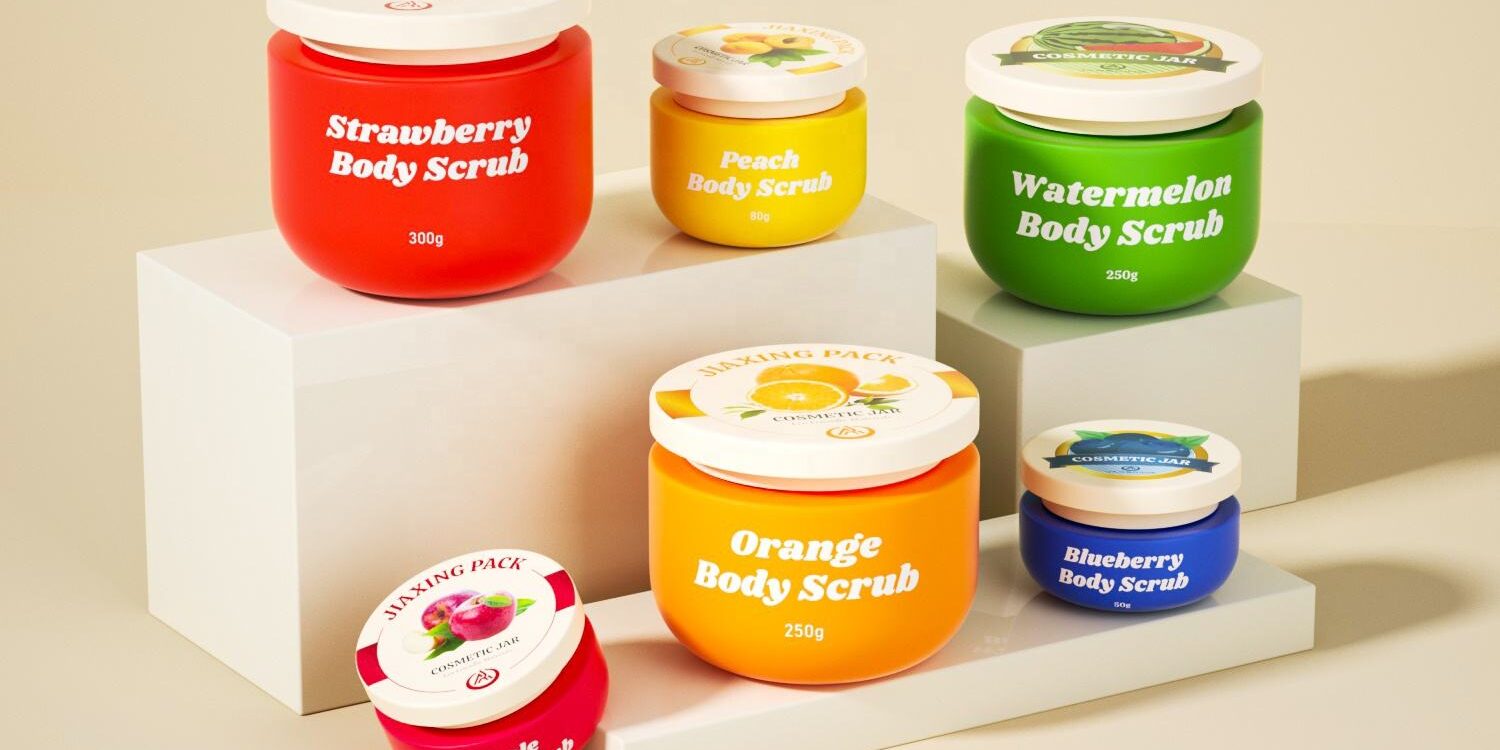 Luxury wide-mouth round plastic cosmetic jar factory