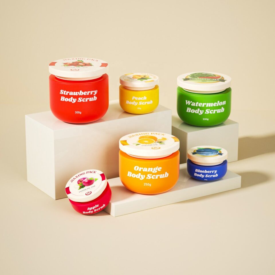 Luxury wide-mouth round plastic cosmetic jar factory