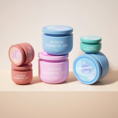 Luxury wide-mouth round plastic cosmetic jar factory