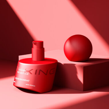 New Design 30ml Round Cap Glass Cosmetic Bottle Custom