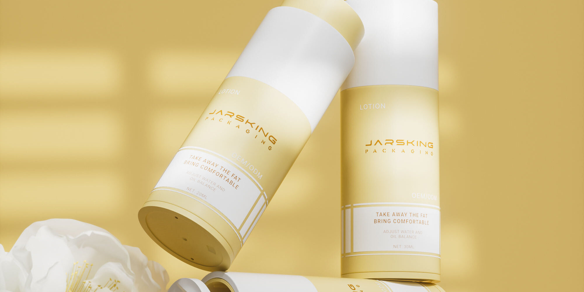 Luxury Plastic Lotion Skincare Airless Packaging Custom